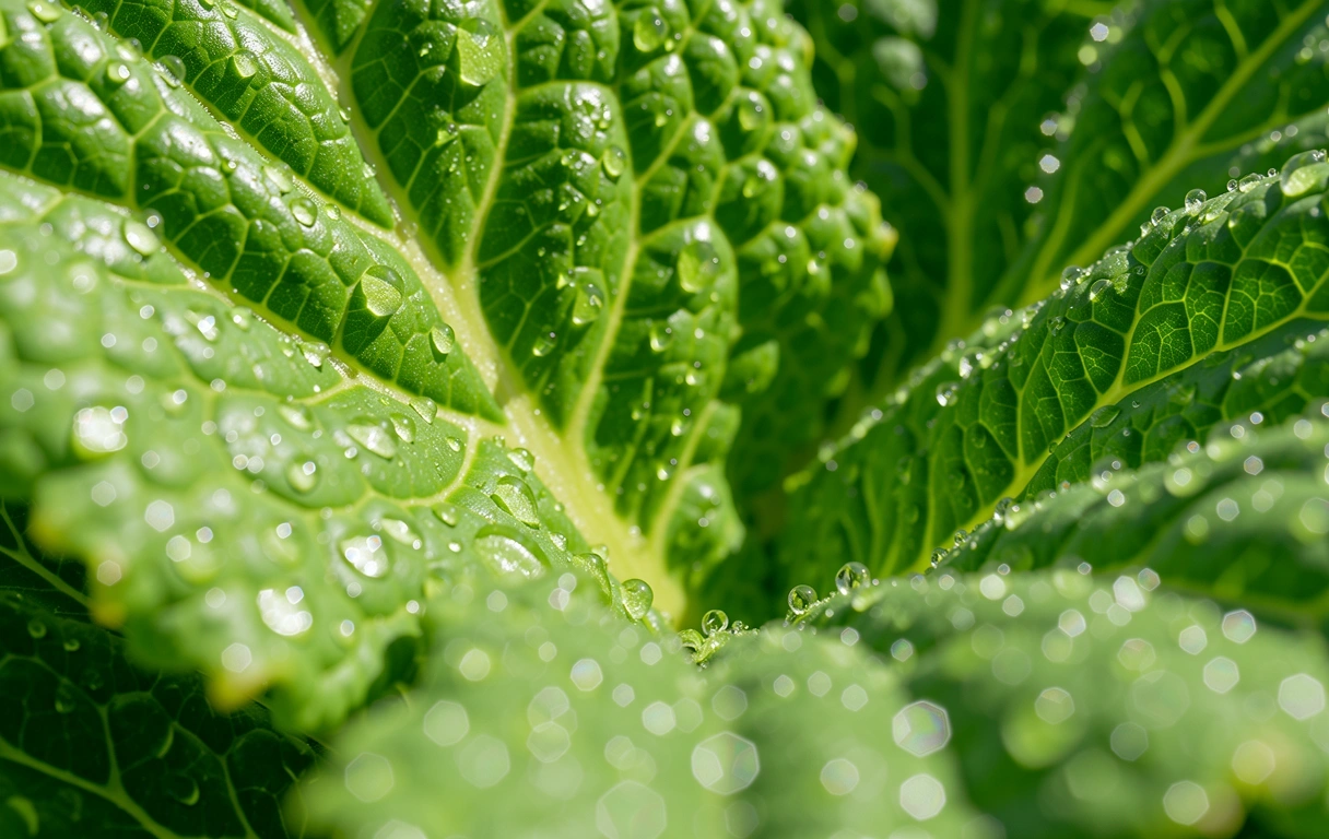 Frunze kale macro